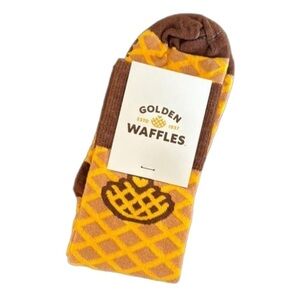 Sock Club Golden Waffles Novelty Socks BNWT
